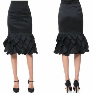 Tadashi Shoji Stretch Taffeta Pencil Skirt size 14